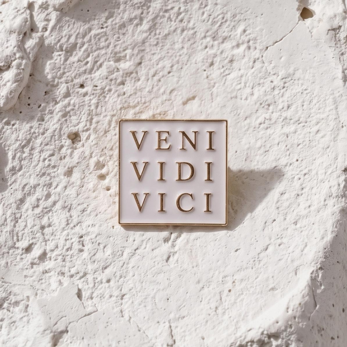 VENI VIDI VICI Golden Pin