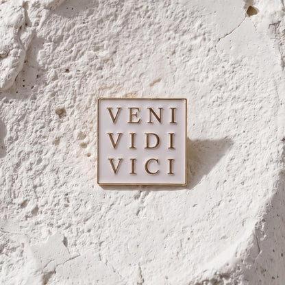 VENI VIDI VICI Golden Pin