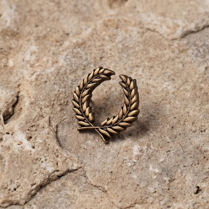 Laurel Wreath Antique Bronze 3D Pin