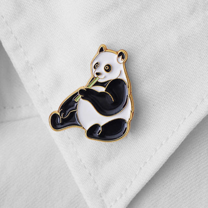 Panda with bamboo